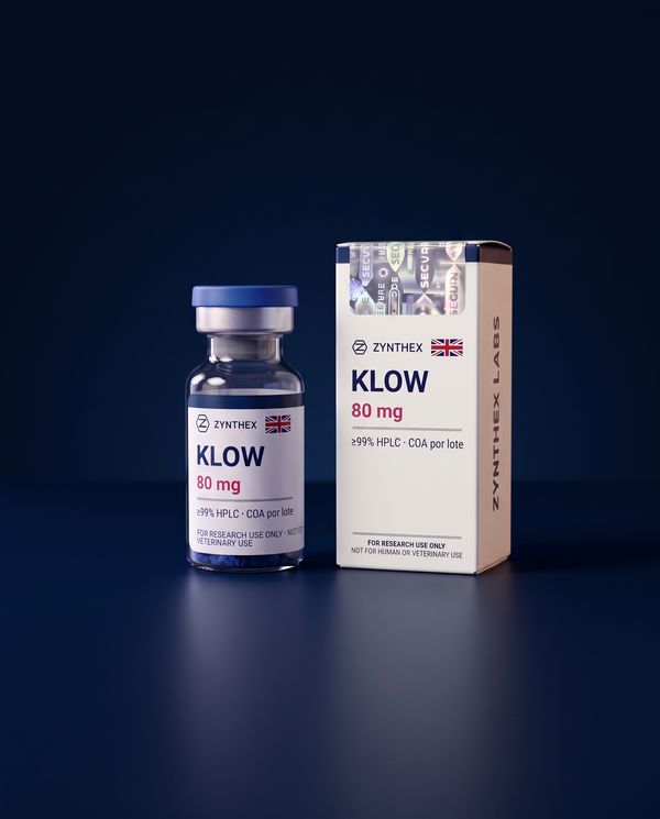 KLOW 80 mg — vial y caja Zynthex